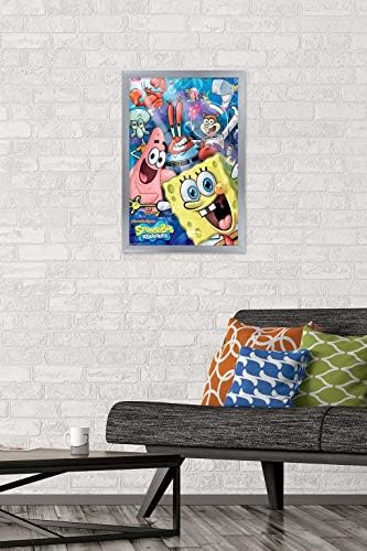 Плакат Trends International Nickelodeon Спондж Боб - Радост На стената, 22,375 x 34, premium версия без рамка