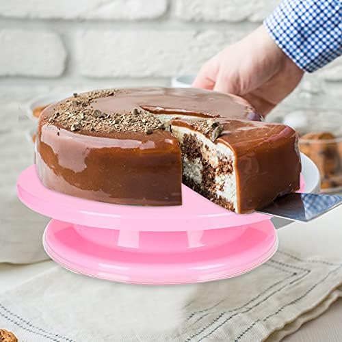Toyvian Cupcake Въртящи се Въртяща Маса за Торта, Въртяща се Поставка за Торта, Поставка за Украса на Торта, Инструменти за Печене, За Кухня, Глазура за Безсолно Крем