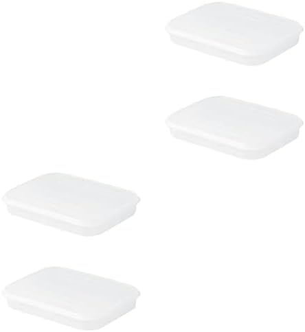 Alipis 4 бр. Кутия За съхранение на месо В Хладилника С Нисък Профил Контейнер: За храни, Зеленчуци, Студена