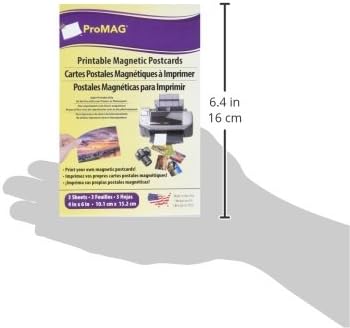 Магнит за пощенски картички ProMag AFG-12900 Мат/гланц за мастилено-струен печат (3 опаковки), 4 до 6, бял