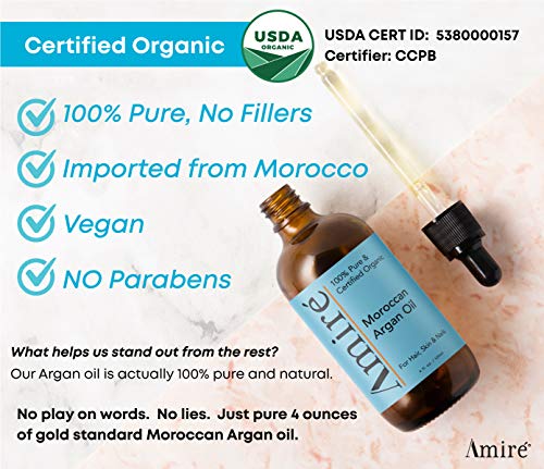 Сертифицирано от Министерството на селското стопанство на САЩ органично арганово масло 4 грама, мароканско