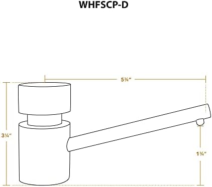 Опаковка за сапун/Лосион Whitehaus Collection WHFSCP-D-C, Полиран Хром