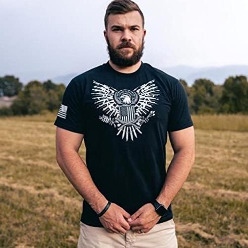 Забавна Патриотическая Армията Мъжка тениска с принтом и опаковка в САЩ