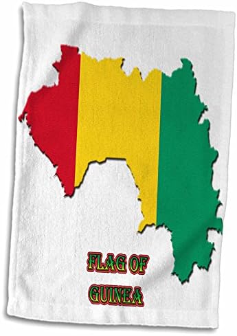 3дРоуз Санди Мартенс Знамена на света - Карта на Знамето на Гвинея - Кърпи (twl-211317-3)