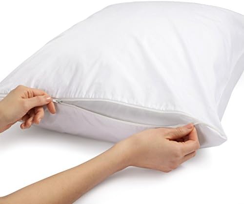 Калъф за възглавници Basics от памук Хипоалергичен, Бял, На 55 L x 21 W