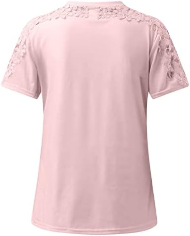 Блуза, Риза за дами Лято Есен 2023 Облекло Y2K Къс Ръкав през Цялата Силует на Лодка, Завързана Памук Основен Топ