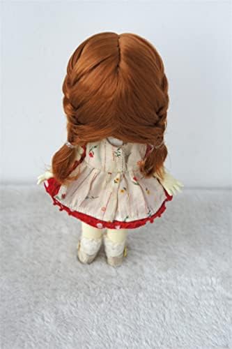 OB11 Куклени Перуки JD656 5-6 13-15 см, с Къса Плитка за Близнаци, Тънка Бретон, BJD, Косата на Принцесата на Ани,