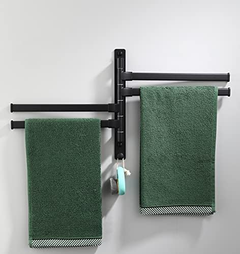 Закачалка за кърпи ALORE 4 Bar за вашата баня – Компактен 4-рычажный и удобен сгъваем държач за кърпи – Идеално