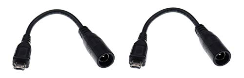 Traodin захранващ Кабел Micro USB за постоянен работен ток, 2 ЕЛЕМЕНТА DC5.5x2.1 мм Женски към Micro USB мъжки 5