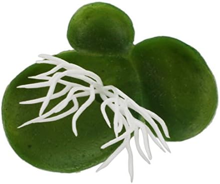 Аквариумное изкуствено растение от водорасли Андифани, плаващи пластмасови зелено-бяло растение