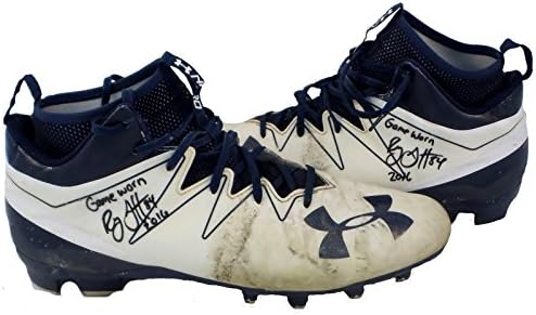 Райън Грифин Хюстън Texans С автограф В играта на Under Armour , Износени Обувки Синьо - употребявани футболни Обувки NFL с автограф