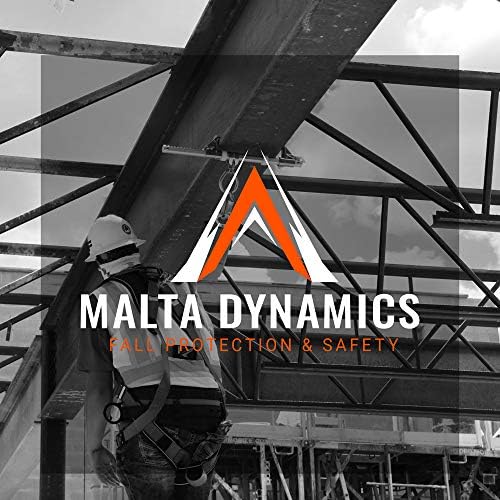 Напречен колан Malta Dynamics 6', с каишка за предпазване от падане, предпазен колан с D-образен пръстен, тъй като