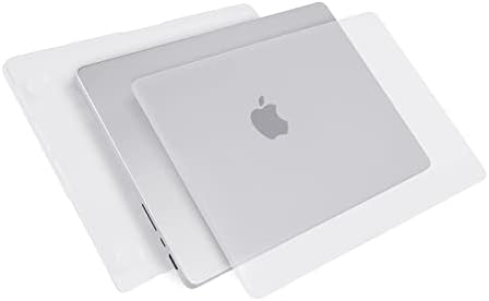 Твърд калъф HDE от прозрачна пластмаса за MacBook Pro 14 Инча (випуск 2021 г., модел A2442) - Прозрачен