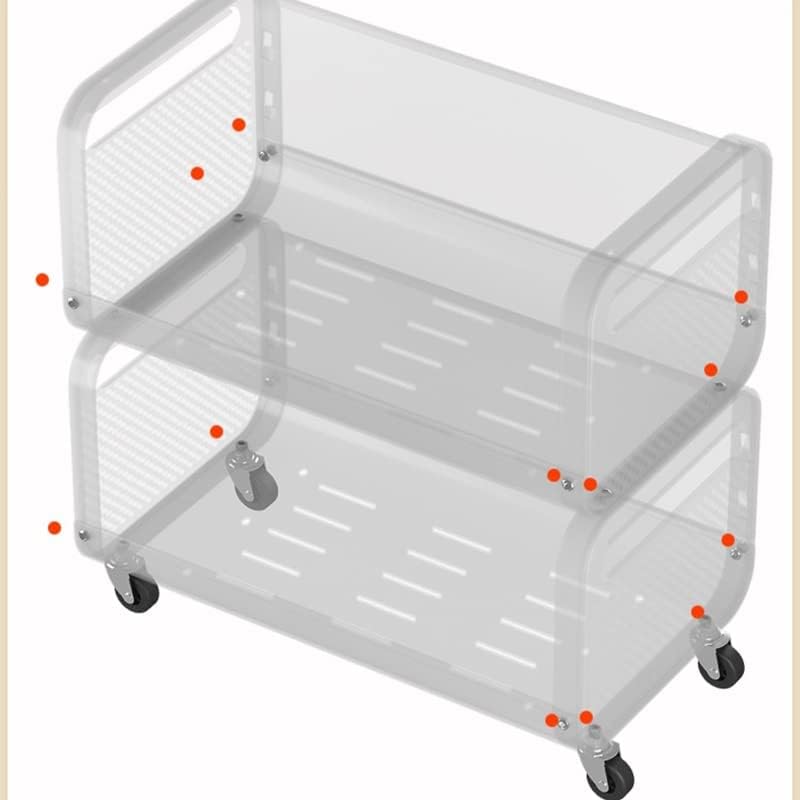 FEER Кухненски стойка за съхранение на подправки, Подова стойка за прибори за хранене в 3/4 реда за Баня, Мултифункционална количка (Цвят: D, размер: 97,5 см. * 40 см)