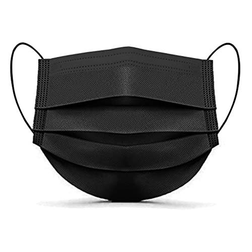 Черна маска за еднократна употреба младежта еднократна маска за лице черни еднократни маски за еднократна употреба 50 опаковки естетически процедури за лице,