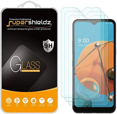 (3 опаковки) Supershieldz е Предназначен за LG K51 Протектор на екрана от закалено стъкло, защита от надраскване, без мехурчета