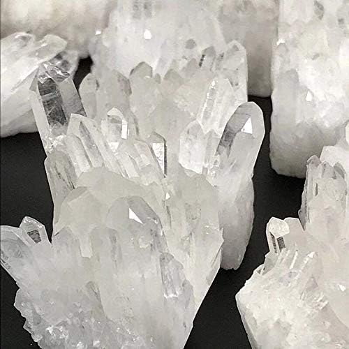 ZAMTAC Натурален Прозрачен Планински Кварц Crystal Бял Клъстер Рейки Заздравяване Колона Точков Радиационно Устойчиви за Украса на дома си - (Цвят: 500-580 г)