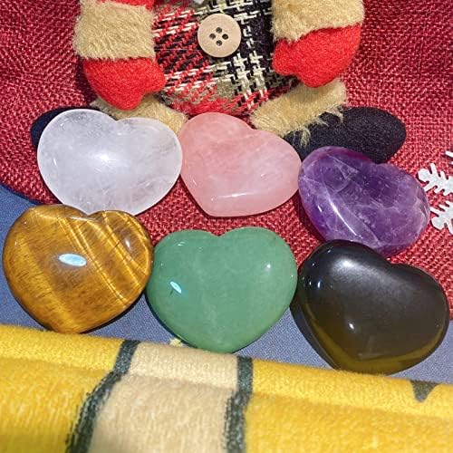 QINJIEJIE 1,8Голям Камък във формата На Сърце, Лечебни Кристали, Прозрачен Кварц, Ръчен Камък За Медитация, Вълнение