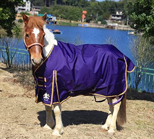 Кърпи за коне TEKE Classic Turnout, 600D Водоустойчива и дишаща кърпи за грижа за конете без пълнител (51 -87, включително