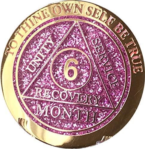 6-Месечен Медальон AA С Отразяващ Розов Блясък, Златно и Посеребренный Чип