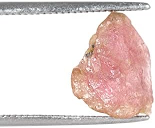 GEMHUB 4,40 карата Розов Турмалин Естествен Лечебен Кристал Насипен скъпоценен камък за Украшения, Полиране, Зарастване