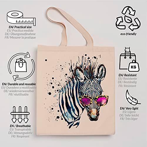 Дамски Холщовая чанта ENERGY FUSION с Забавен, Саркастичным дизайн и Хумор | Дълга дръжка | Красива чанта за пазаруване