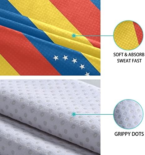 Одеало за Йога Augenstern Венецуела-Кърпа За Йога с Шарките на Хартата, килимче За йога, Кърпа