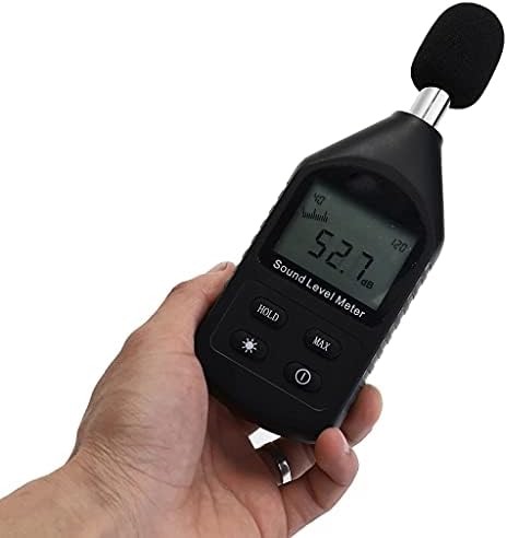 Измерител на нивото на звука WYFDP Прозрачен Цифров Датчик за Мониторинг на Шума LCD Подсветка Измерител на Нивото на Звука