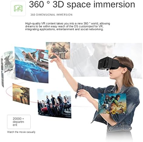 Очила за виртуална реалност Vr 3D за мобилни телефони с диагонал 4,7-7 инча с предпазни очила, подходящи за филми на Imax, широк