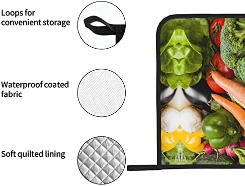Кухненски ръкавици за Хранителни Зеленчуци, за Кухненски Фурната Комплект от 2 теми, Които Могат да се Перат В