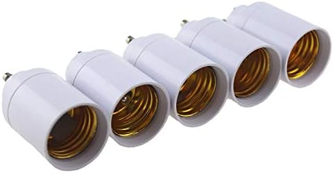 Адаптери за лампи Rextin 5шт GU10 към E26/E27 - Преобразува штыревое определяне на GU10 стандартно ввинчиваемое гнездо за лампи с нажежаема жичка (от GU10 до E26 5шт)