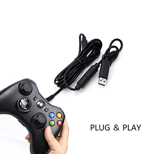 Преносимото ключ Ainmo USB контролер, Разъемный Кабел, захранващ Кабел, Адаптер за гейминг контролер за Xbox 360 - Черен (1