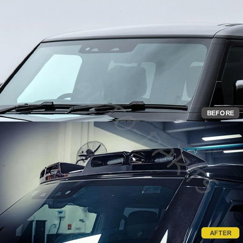 Паркинг лампа на покрива задни led DRL Super Bright Подходящ за Land Rover Defender 90, 2 врати, 2020-2023 (черен