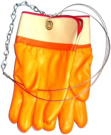 Ideal Warehouse Gardena, Inc. работни ръкавици, унисекс, за възрастни, ярко оранжев цвят, 1 бр. в опаковка