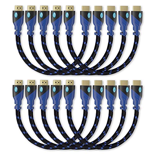 AURUM CABLES 30-крак кабел HDMI 4K @ 60Hz Ultra HD, висока скорост с Ethernet кабел HDMI с найлонови и златни