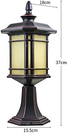 SJYDQ Европейски Стил на Открито Led Лампа, с монтиран на стената Лампа, Градински Двор Колоната на Главата Лампа Вила Лампа Открит Водоустойчив Врата Стълб на Лампа