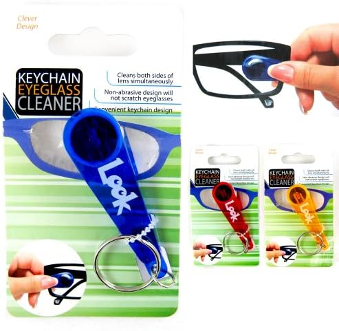 Мини-Мек Ключодържател за почистване на очила, протирающий Точки от микрофибър!