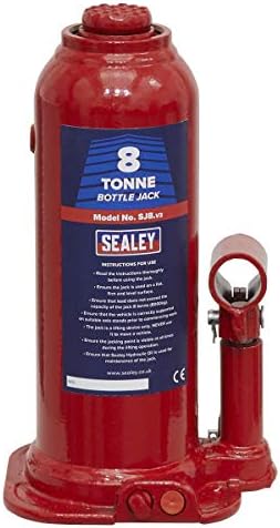 Конектор за бутилки Sealey SJ8, с капацитет 8 тона, червен