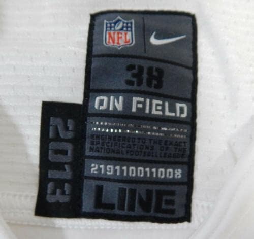 2013 San Francisco 49ers 30 Game Пуснати на Бялата Фланелка DP16502 - Използваните тениски За игри NFL Без подпис