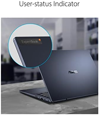 Тънък и лек бизнес лаптоп ASUS ExpertBook B5 с панти капак, 14 FHD, Intel Core i7-1195G7, 1 TB SSD памет,