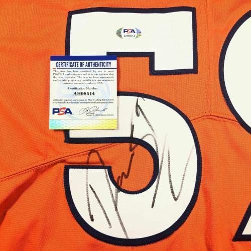 Дани Треватан Подписа Фанелката на PSA / DNA Denver Broncos С автограф - Тениски NFL с автограф