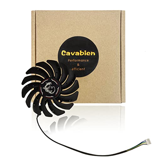 Cavabien 87 ММ PLD09210S12HH DC12V 0.40 A 4PIN на Вентилатора за охлаждане на видеокартата GPU Замяна за MSI GeForce RTX 2060