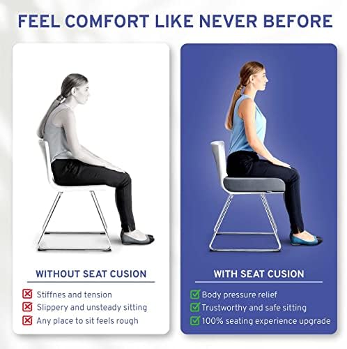 Възглавницата на седалката ComfySure Много Голяма - Твърди възглавници от пяна с памет ефект за кресла с възможност за