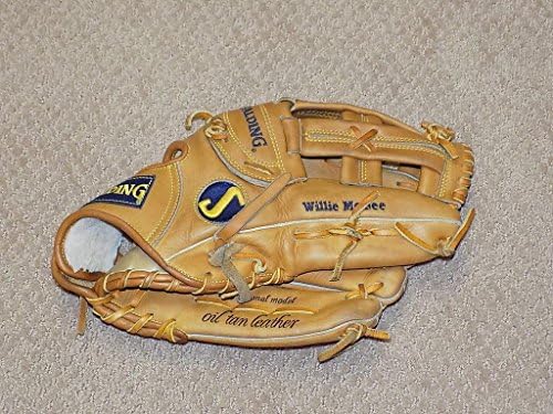 Използвани Слот ръкавици Уили Макгий с автограф Полеви играчи St. Louis Кардиналите PSA DNA - MLB