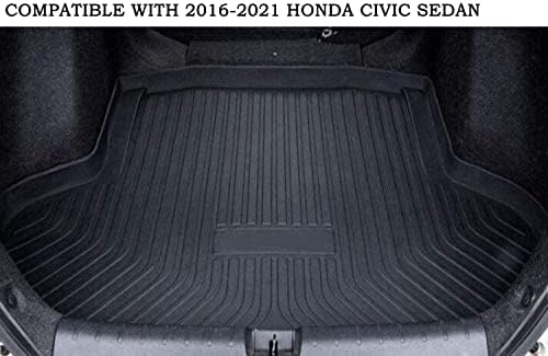 Товарен подложка за Civic седан - Съвместима с модели -2021 години на освобождаването на，при всякакви метеорологични условия Задните Товари втулки, Подложки за багажн?