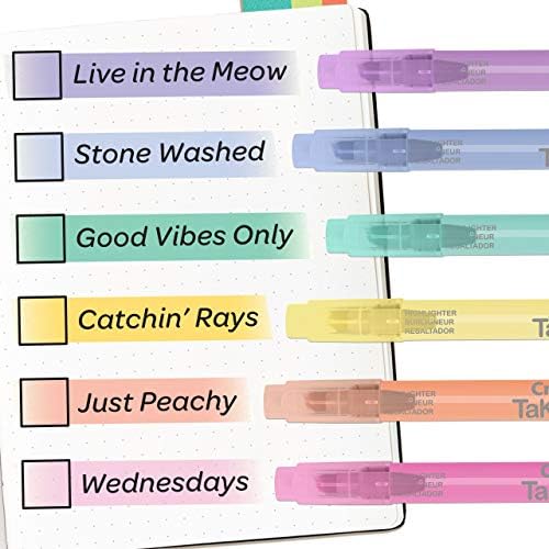Стираемые Маркери на Crayola Take Note Pastel Party, Различни цветове, 6 броя