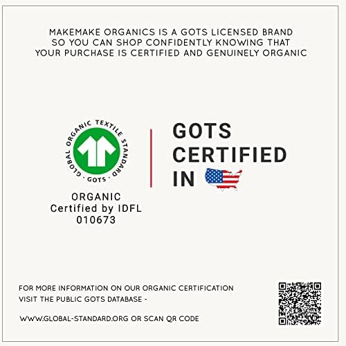 Makemake Organics DESI Сертифицирани Органични Бебешки Дрехи с 2-Полоснойзастежкой цип, Гащеризон-Футер, трета пола Неутрално