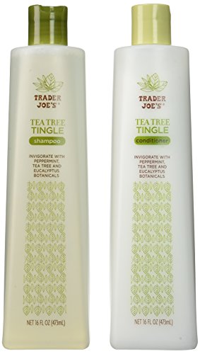 Шампоан и балсам Trader Joe's Tea Tree Tingle Shampoo & Conditioner, 16 грама.