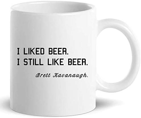 Подарък тениска с чаша за пиене на бира - Брет Cavanaugh обичаше бира, все още обичам бира, Забавни подаръци -