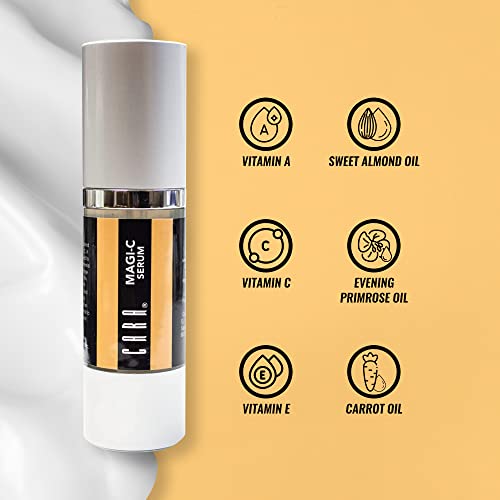 CARA Cosmetics Magic Serum - Серум с витамин С за лицето и кожата, Серум за лице за жени и мъже, Натурален витамин С за лице
